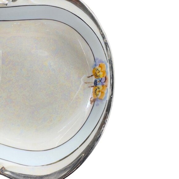 Vintage Germany Porcelain Ohme Sugar And Creamer W Tray Set 3 Signed J G Beard - Picture 3 of 16